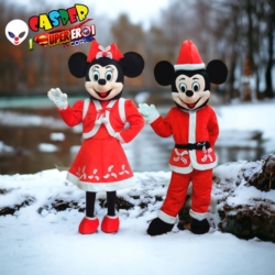 topolino e minnie natale mascotte mascot